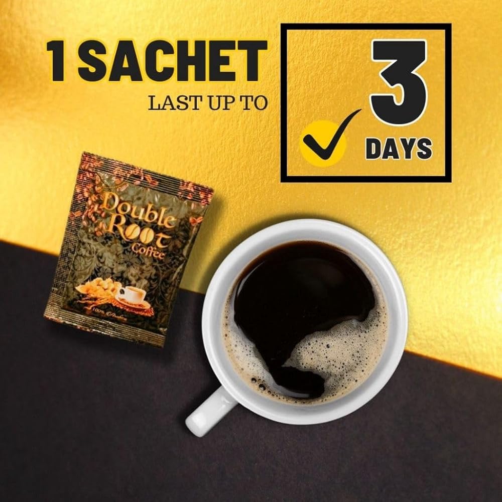 Double Root Arabica Instant Coffee Powder - 6 Sachets - image 3