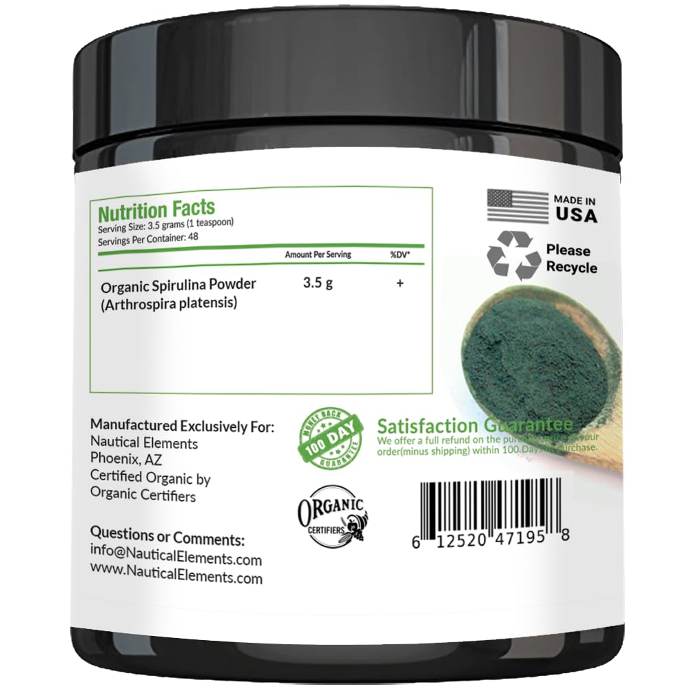 Nautical Elements Organic Spirulina Powder - 57 Servings - image 5