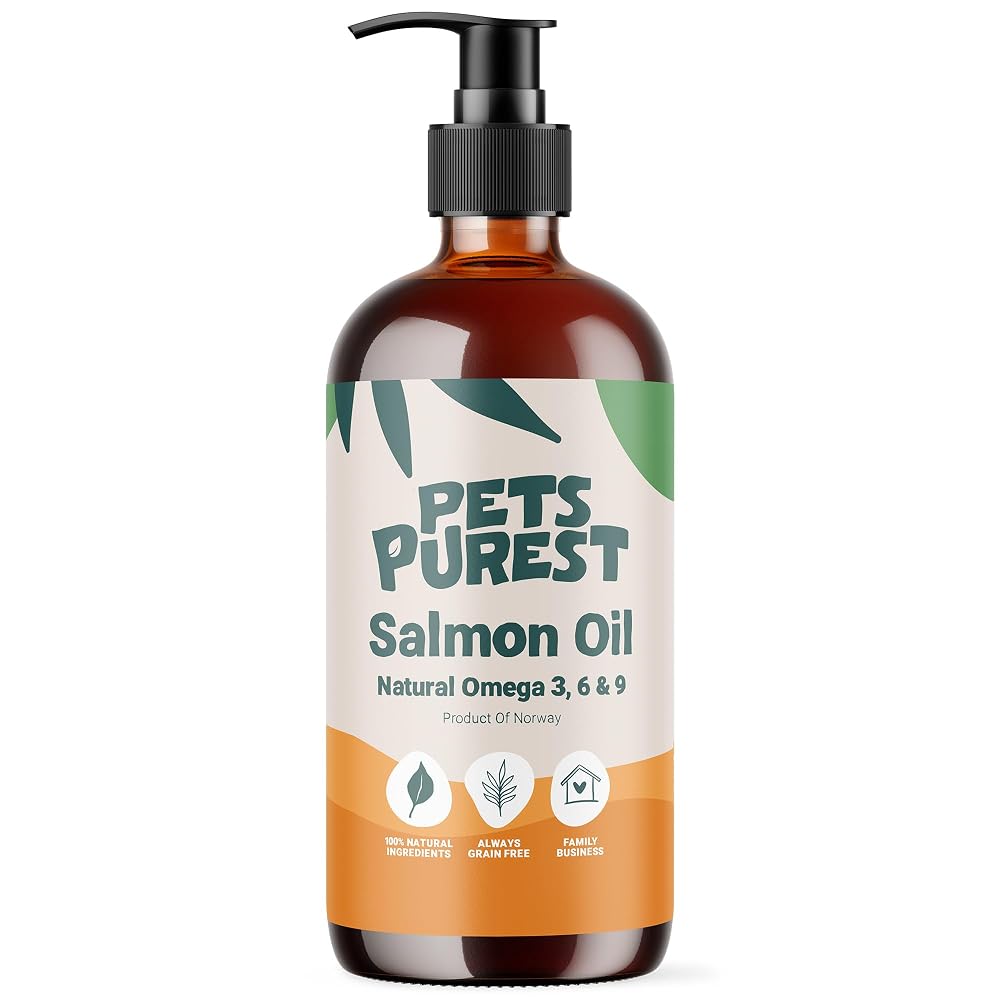 Pets Purest Salmon Oil for Dogs, Cats & Pets - 32 Fl Oz