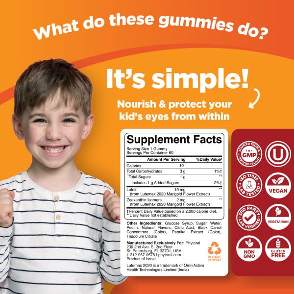 Phytoral Lutein Gummies for Eye Health