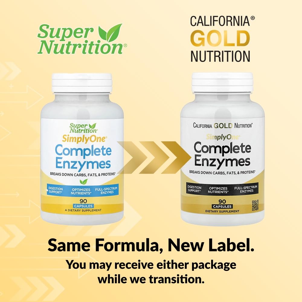 SuperNutrition Simply One Complete Enzyme Spectrum - 90 Capsules - image 3