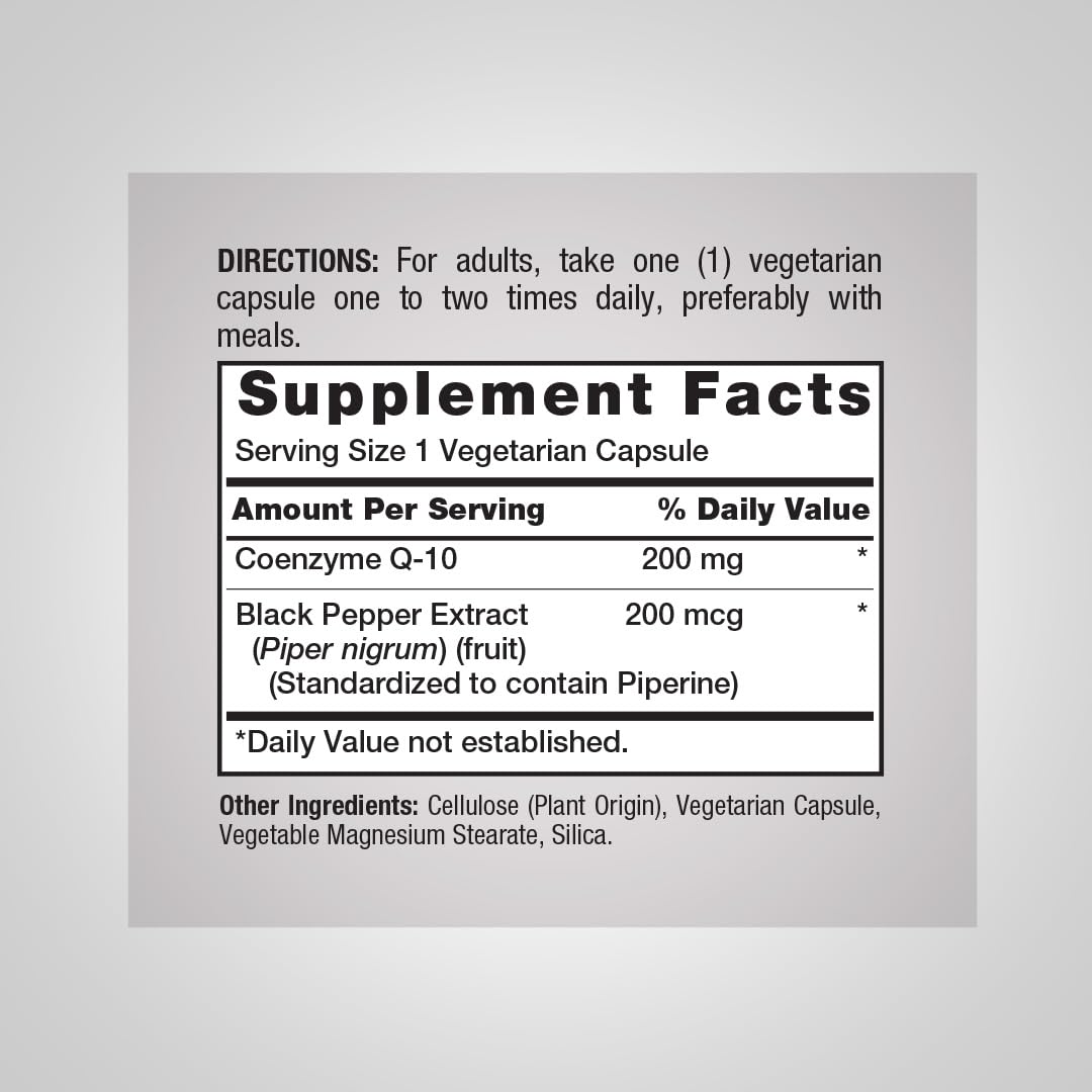 Lindberg CoQ10 200mg Antioxidant - 60 Vegetarian Capsules - image 2