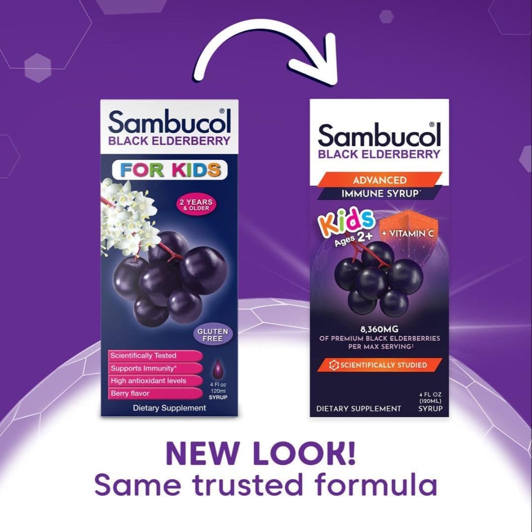 Sambucol Black Elderberry Syrup for Kids - 4 Fl Oz - image 2
