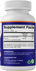 Vitamatic Magnesium with B6 - 360 Vegetarian Tablets - image 8