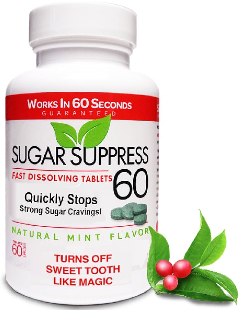 Sugar Suppress 60 Stops Cravings Fast Dissolving Mint Tabs - 60 Tablets