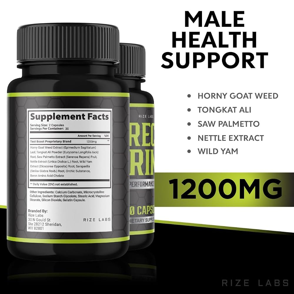 Rize Labs Erec Prime All-Natural Performance Formula - 300 Capsules - image 6
