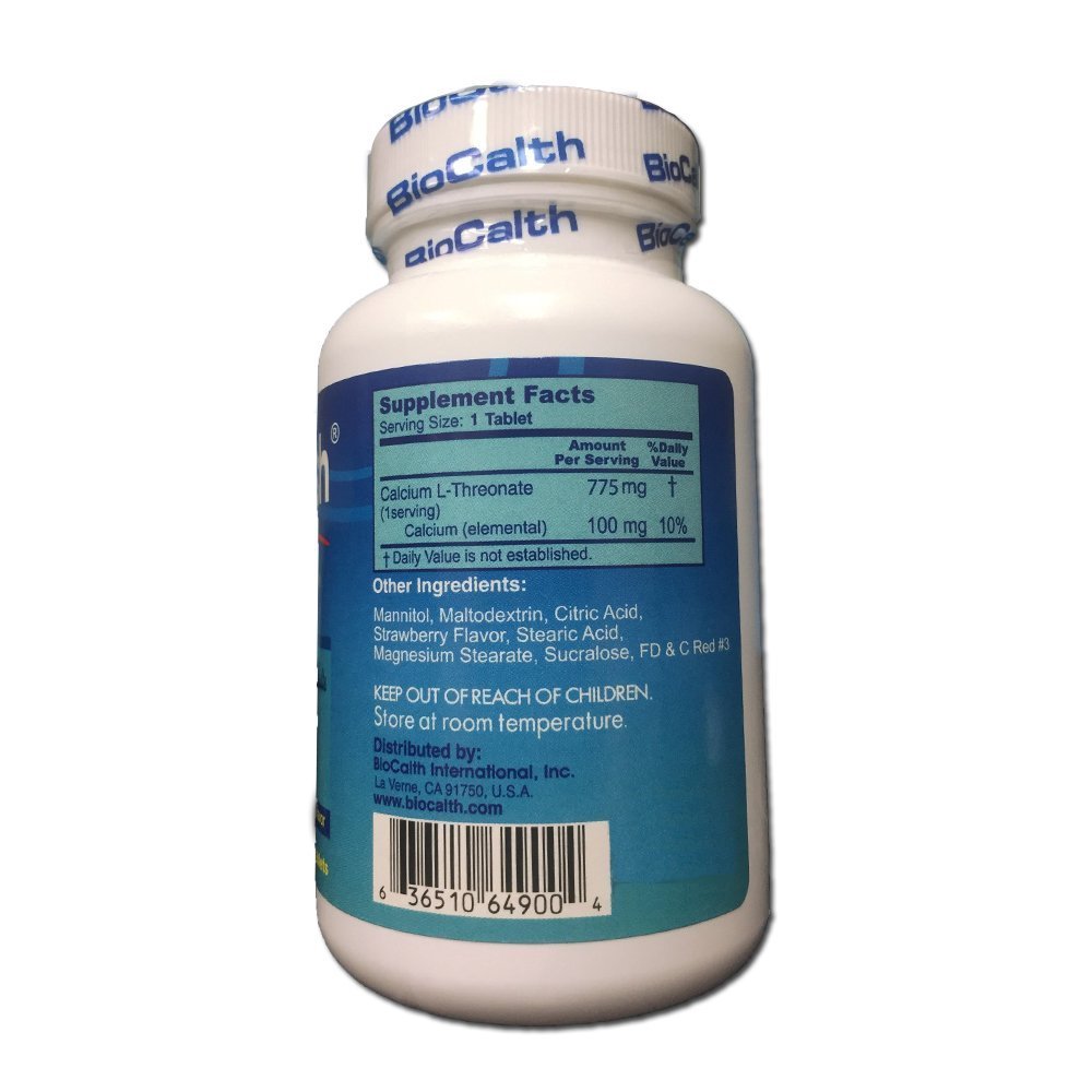 GANGAN BioCalth Chewable L-threonate Calcium Tablets, Strawberry - 540 Count - image 8