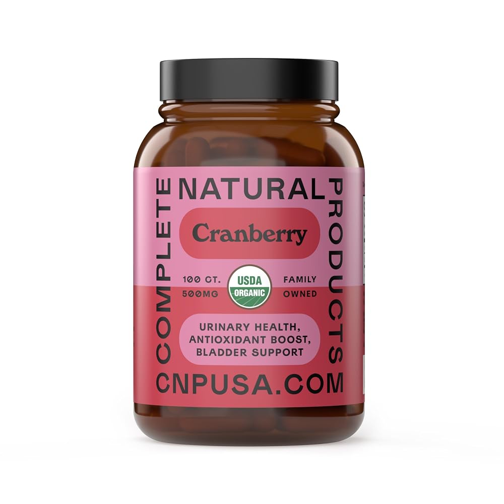 Complete Natural Products Organic Cranberry 500mg Capsules - 100 Count - image 2