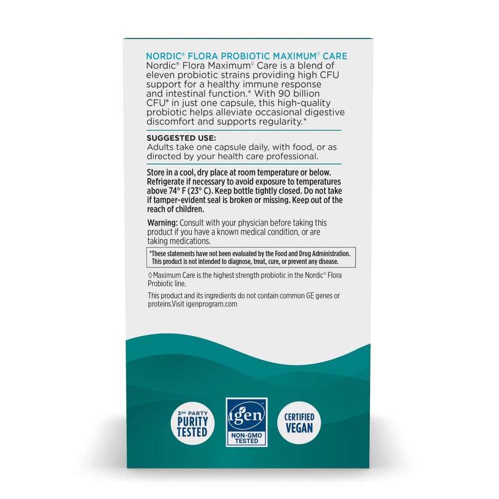 Nordic Naturals Nordic Flora Probiotics - Strains for Immune