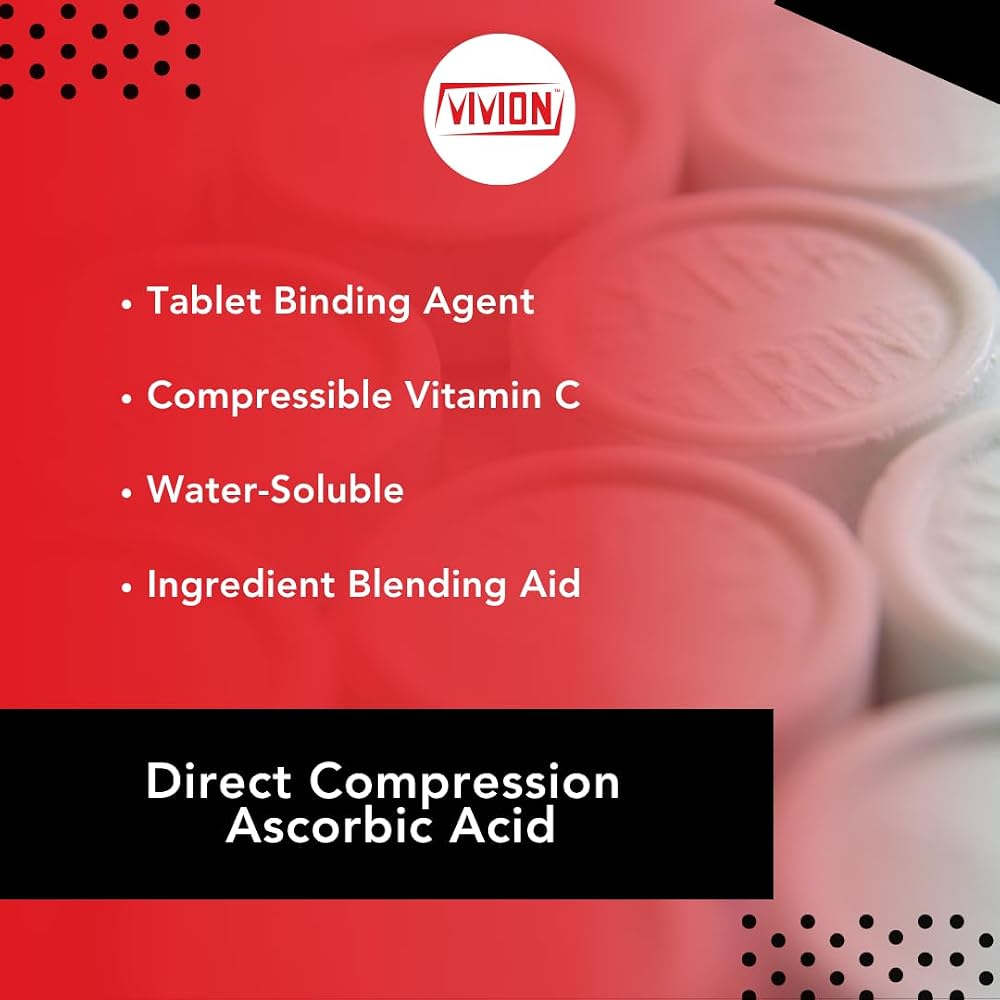 Vivion Vitamin C DC Powder - 5 kg Ascorbic Acid Tablet Binder - image 2