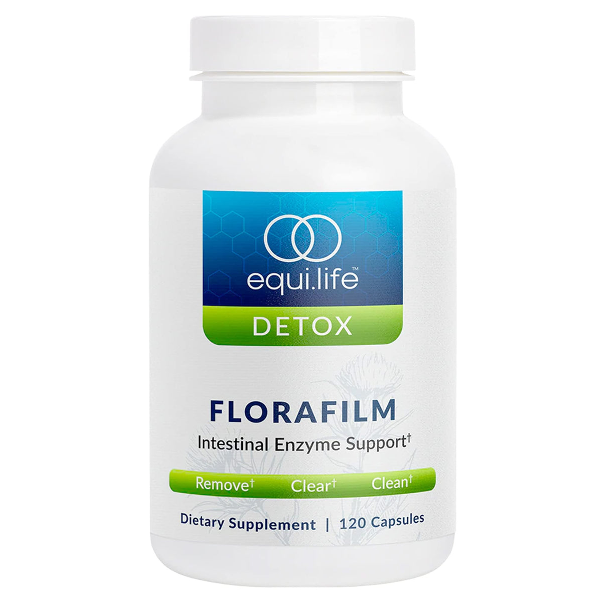 Equilife FloraFilm Enzyme Blend for Gut Health - 120 Capsules