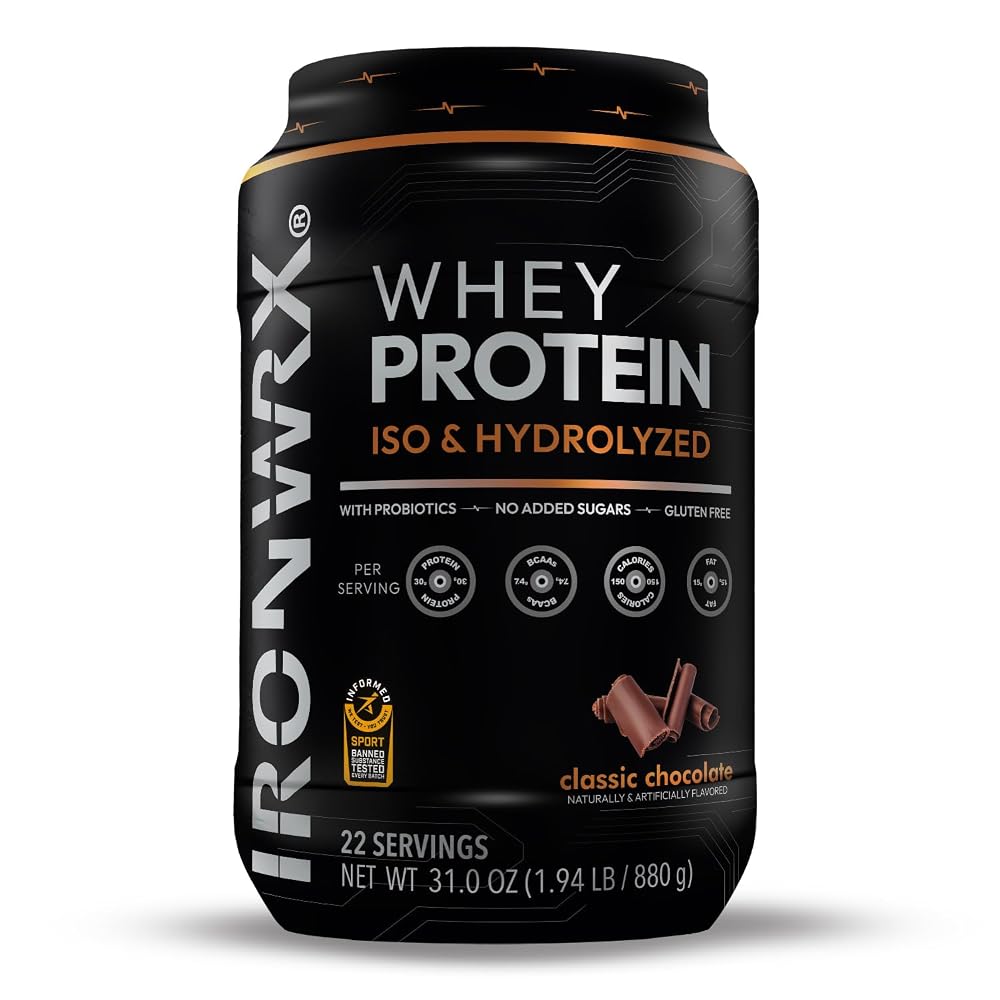 IRONWRX 100% Hydrolyzed Whey Protein Isolate