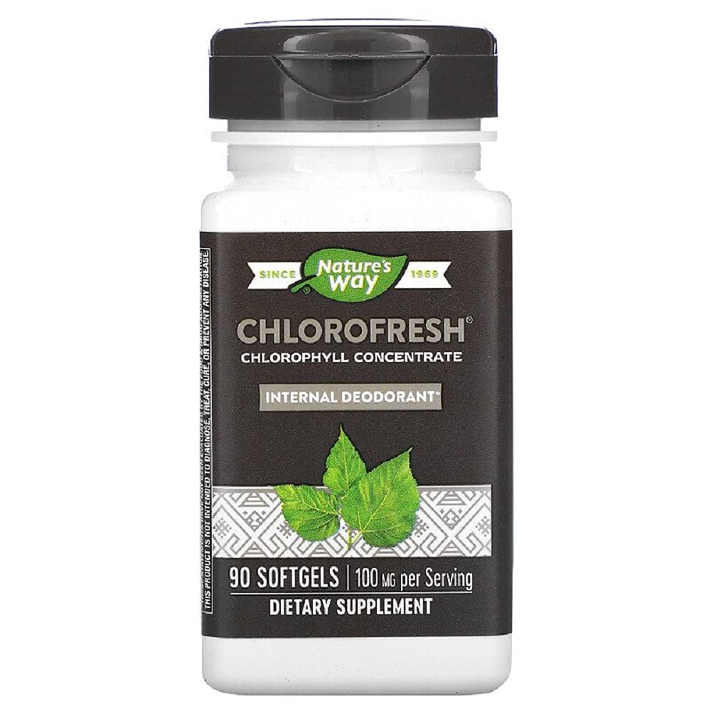 Nature's Way Chlorofresh Internal Deodorant - 90 Softgels