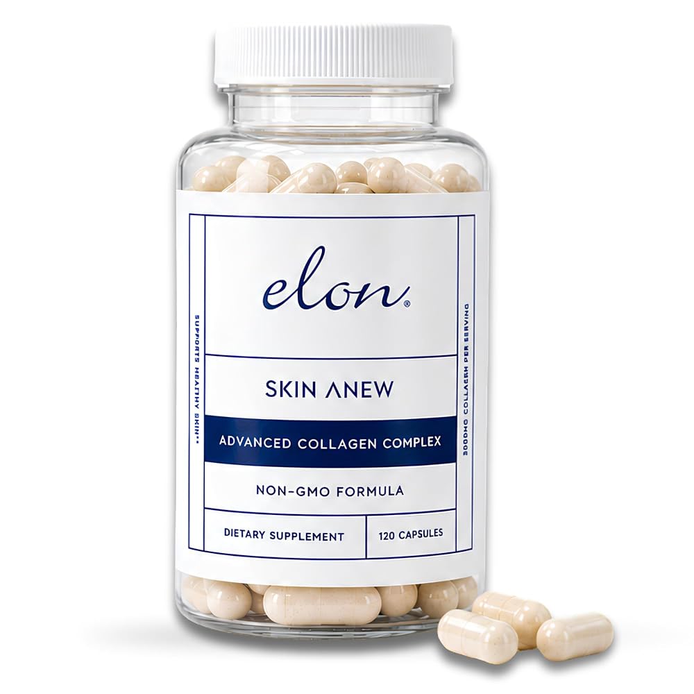 Elon Skin Anew Hydrolyzed Collagen 3000 mg - 120 Capsules