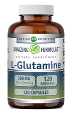 Amazing Formulas L-Glutamine 500 mg Capsules