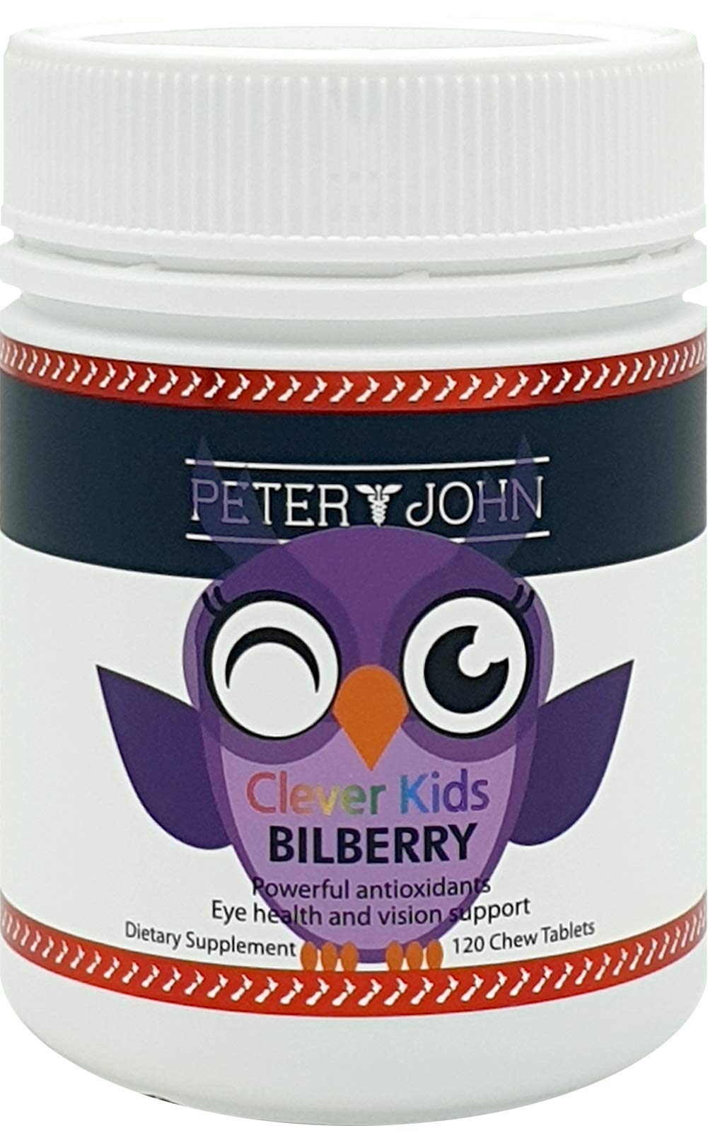 HEALTHFARM Kids Vision Support Bilberry 120 Chew Tablets Made