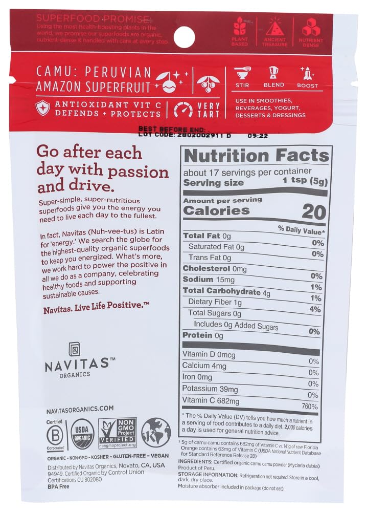 Navitas Organics Camu Camu Powder - 9 Ounces (Pack of 3) - image 3