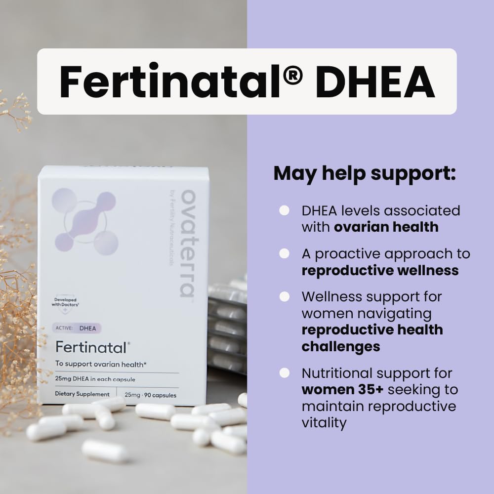 Fertinatal Micronized DHEA 25mg Fertility Supplement - 84 Capsules - image 4