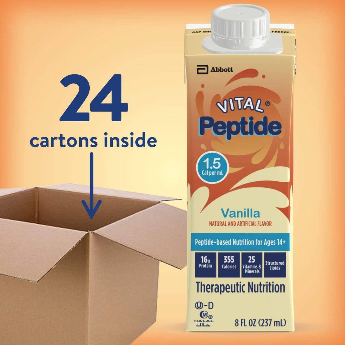 Vital Peptide 1.5 Cal Complete Nutrition for GI Conditions - 24 Count - image 8