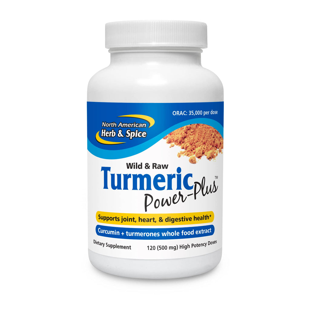 NORTH AMERICAN HERB & SPICE Turmeric Power-Plus - 120 Capsules