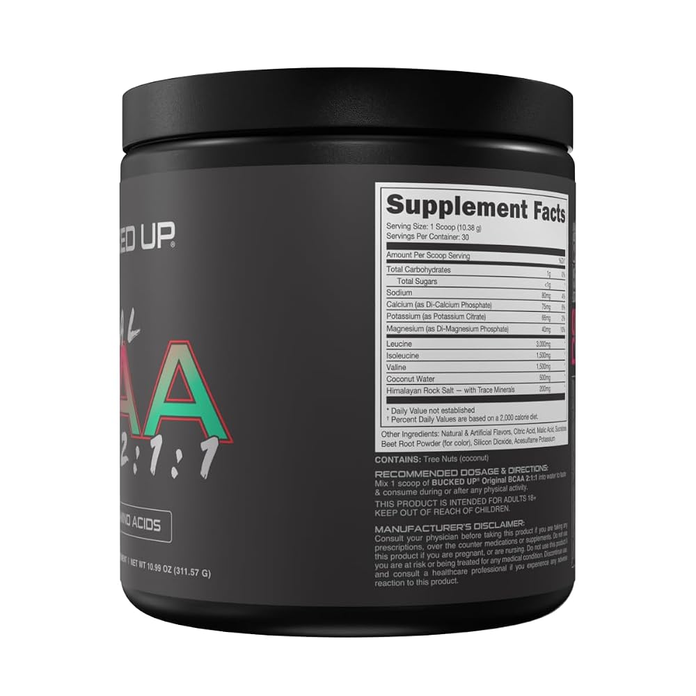 Bucked Up Original BCAA 2:1:1 Branched Chain Amino Acids - 30 Servings - image 4