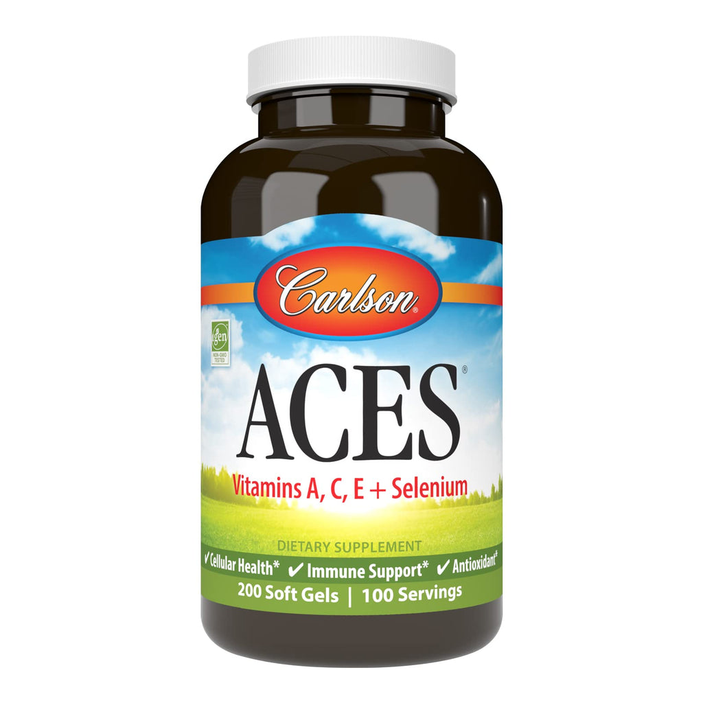 Carlson ACES Vitamins A, C, E + Selenium - 200 Softgels