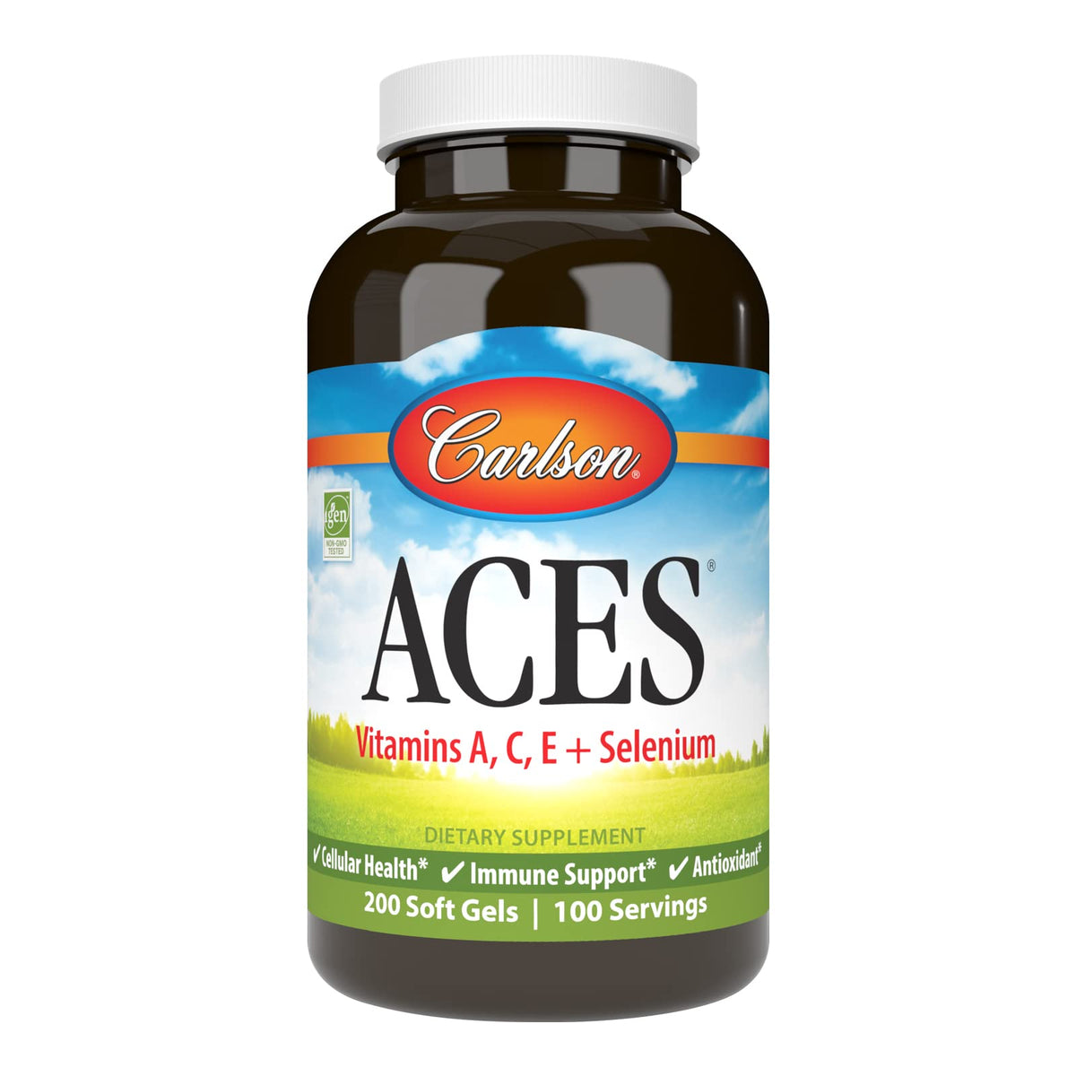 Carlson ACES Vitamins A, C, E + Selenium - 200 Softgels