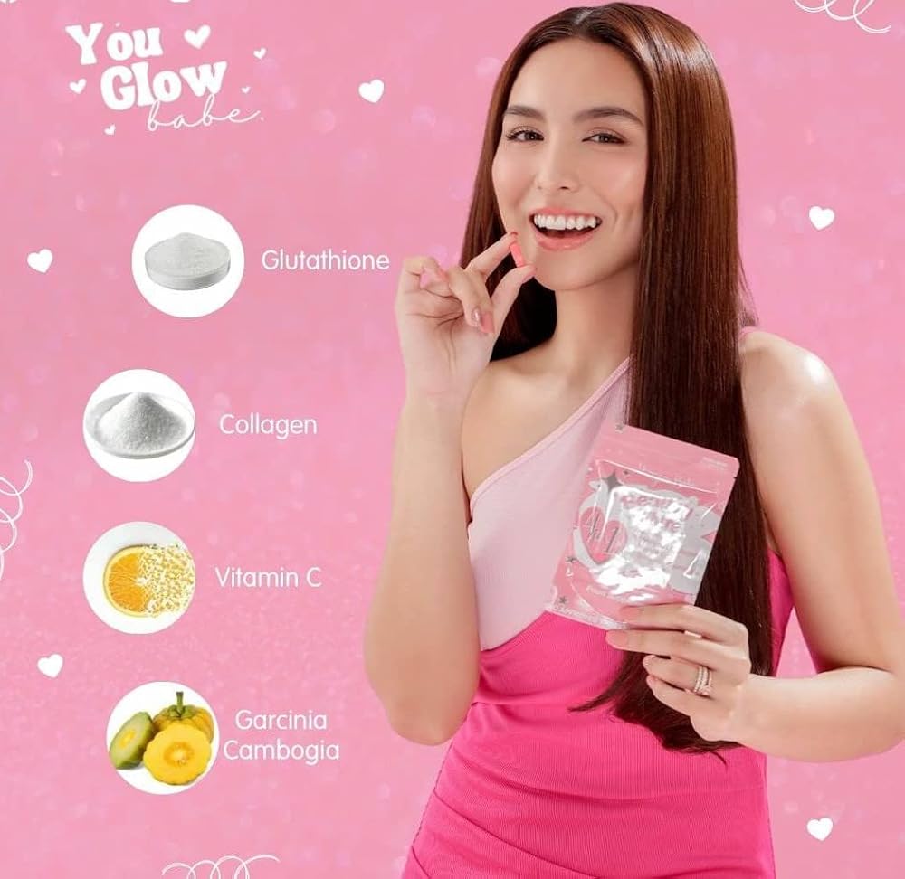You Glow Babe Beauty White Glutathione 4 in 1 - 60 Capsules - image 4