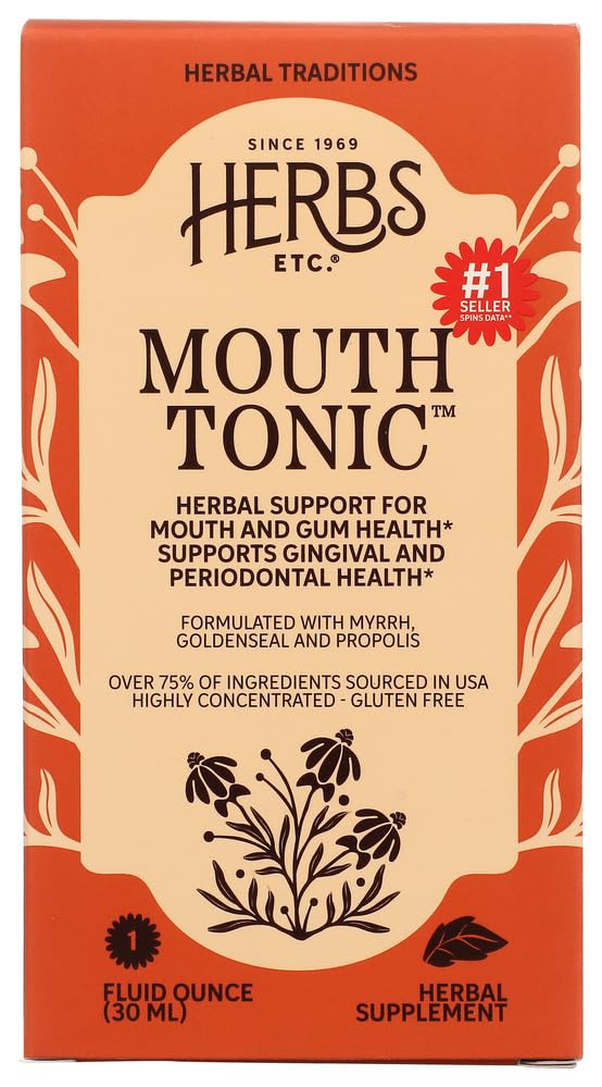 Herbs Etc. Wash Mouth Tonic Oral Care - 1 Fl Oz