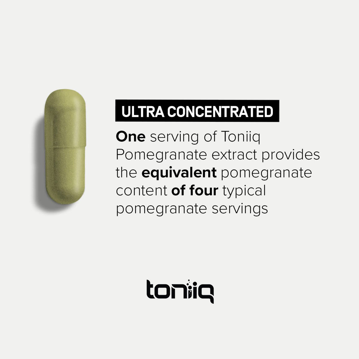 Toniiq Pomegranate Extract 35:1 with 90% Ellagic Acid - 120 Capsules - image 4