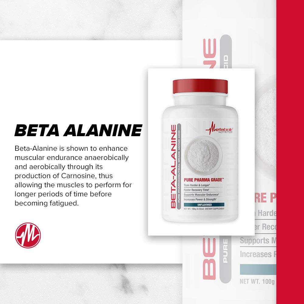 Metabolic Nutrition Beta Alanine Powder - 100g - image 3