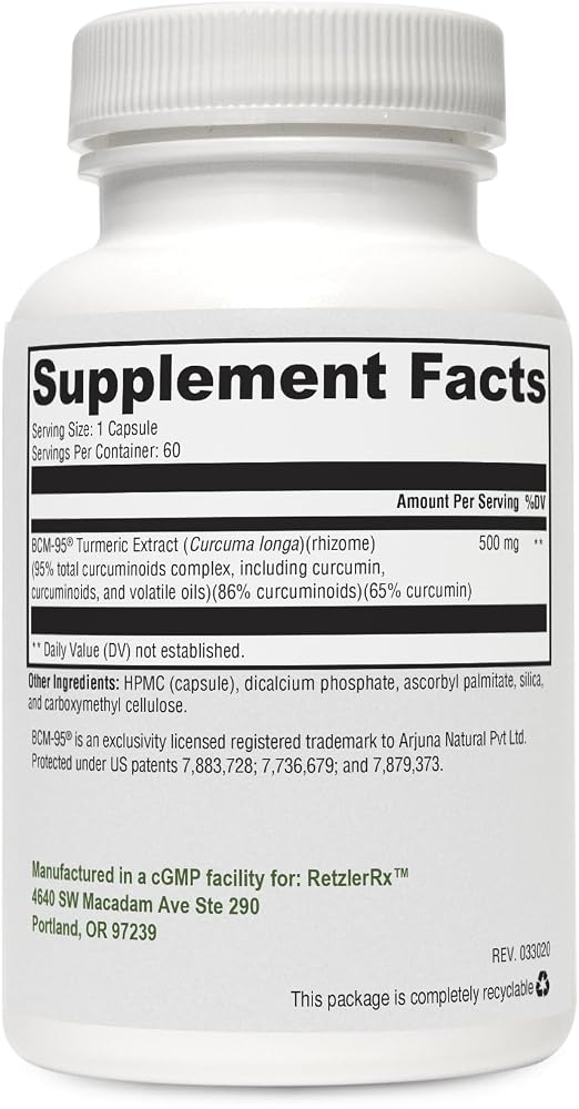 HormoneSynergy Synergy Curcumin 95 Joint & Brain Support - 60 Vegan Capsules - image 2