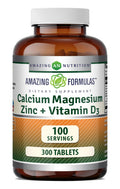 Amazing Formulas Calcium Magnesium Zinc with Vitamin D3 Supplement