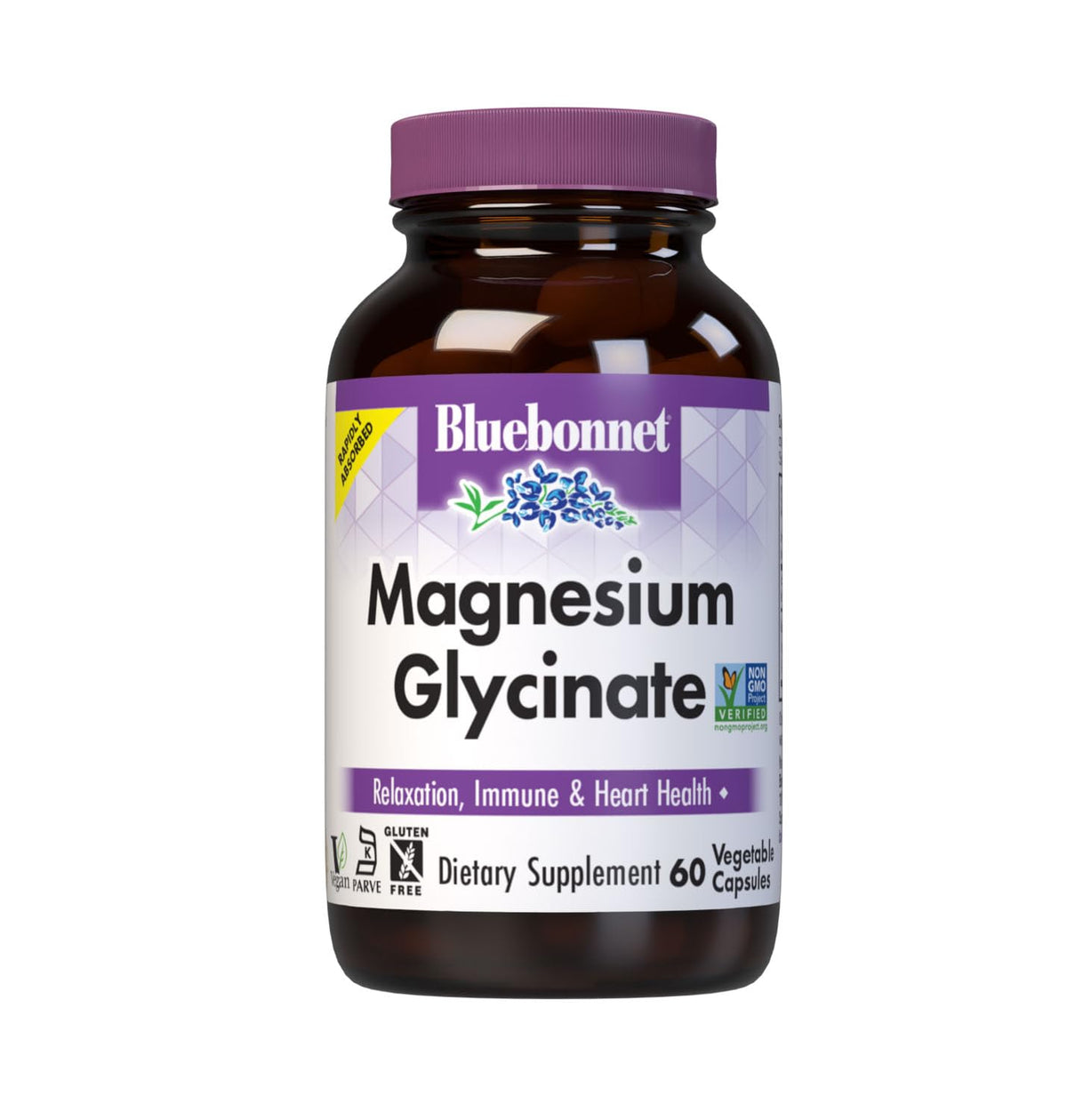 Bluebonnet Magnesium Glycinate 400mg Maximum Absorption Mineral