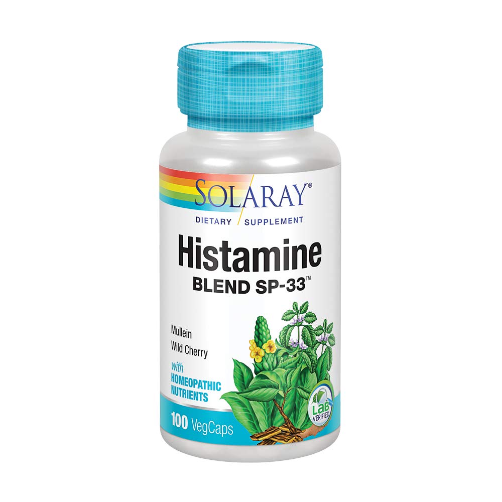SOLARAY Histamine Blend SP-33 Herbal Support - 100 Vegetarian Capsules