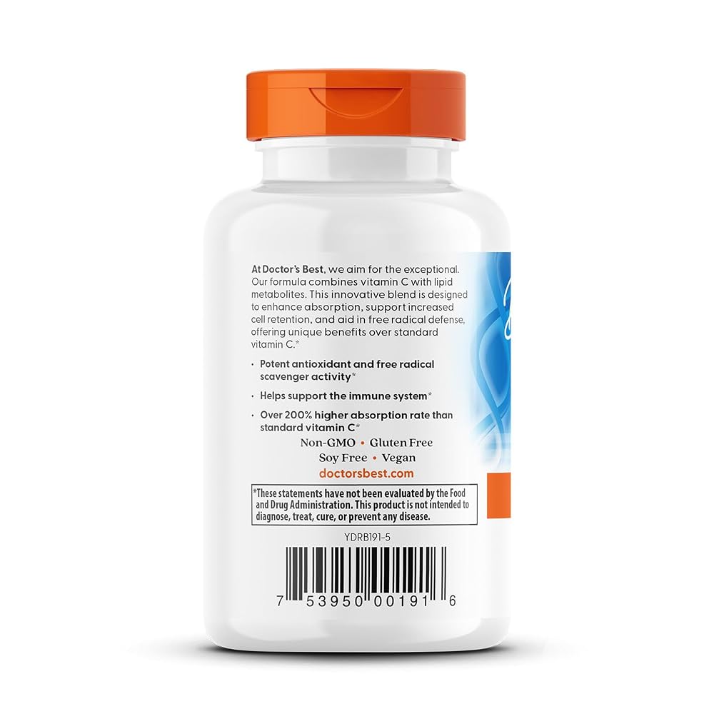 Doctor's BEST Vitamin C 500mg with Bioflavonoids - 60 Tablets - image 3