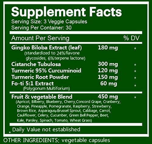 Na'trition Brain Booster Ginkgo Biloba Herbal Blend - 90 Vegetarian Capsules - image 3