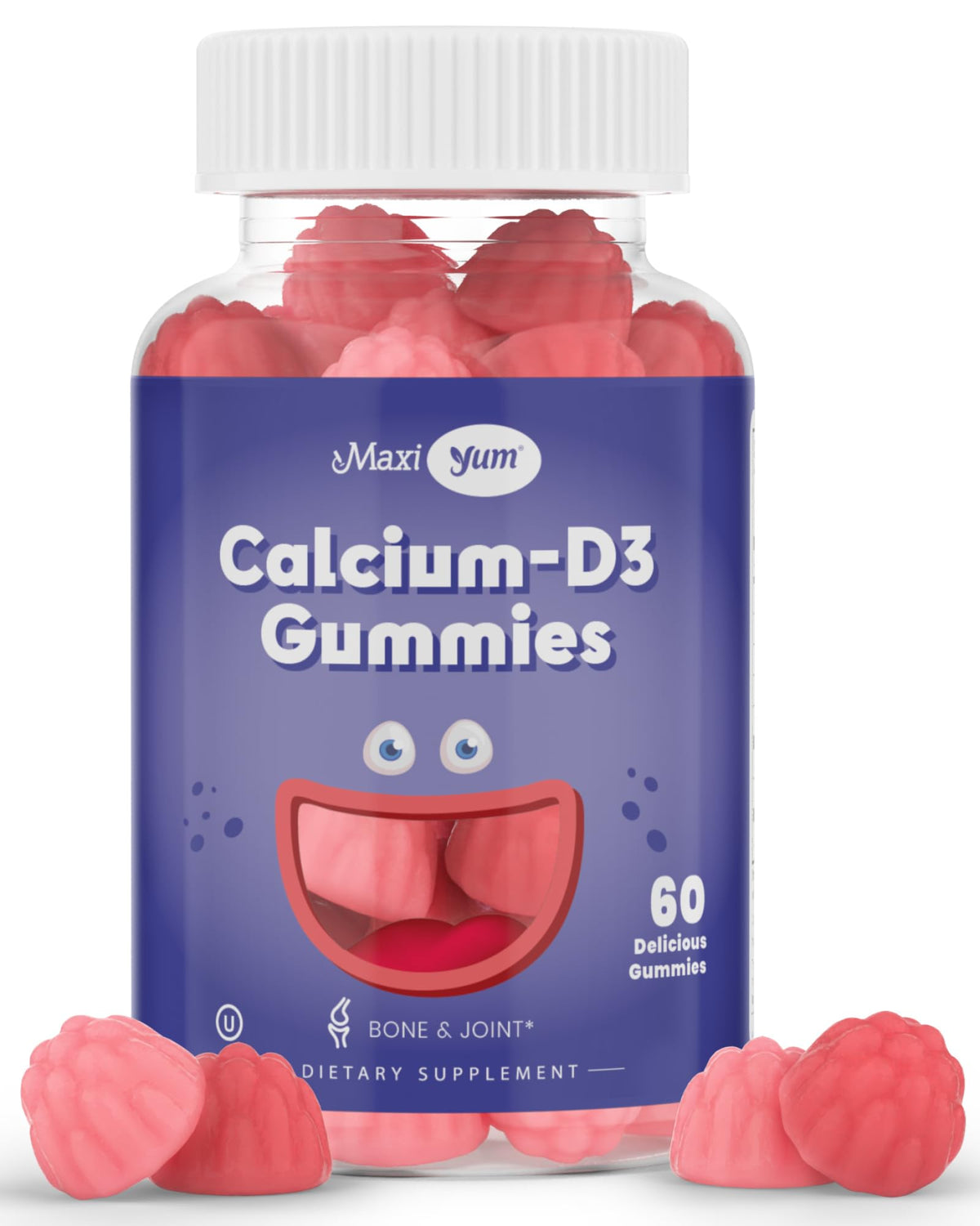 Maxi Health Calcium Gummies with Vitamin D3 - 60 Count