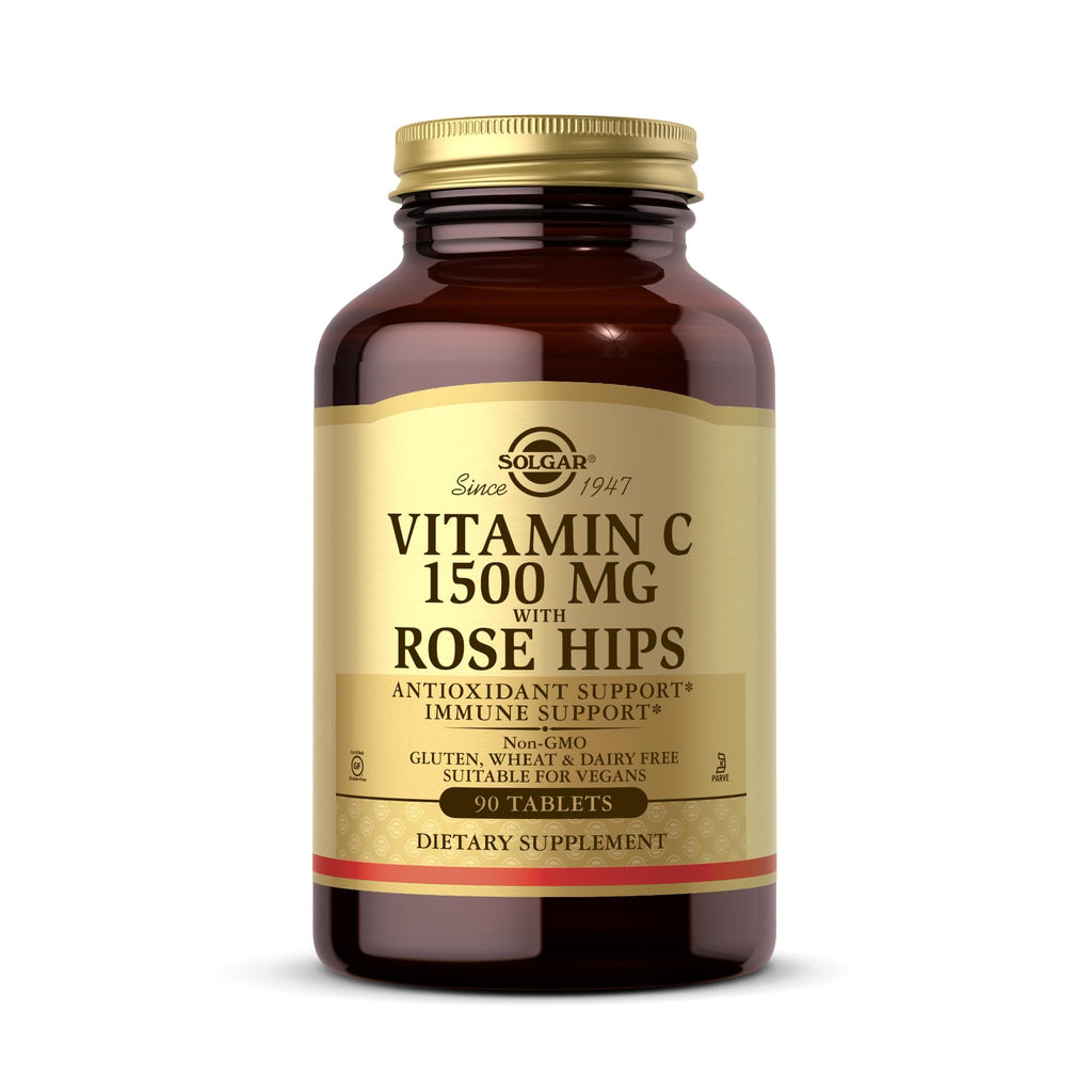 Solgar Vitamin C 1500mg with Rose Hips - 90 Tablets