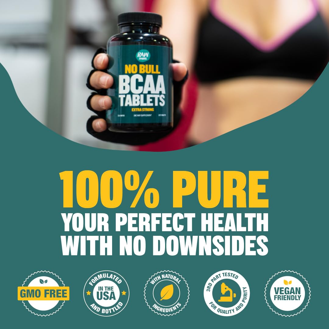 Raw Barrel BCAA Tablets Vegan Amino Acids - 120 Tablets - image 5