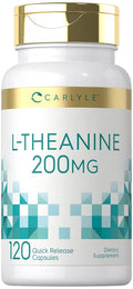Carlyle L-Theanine 200mg Supplement - 120 Capsules
