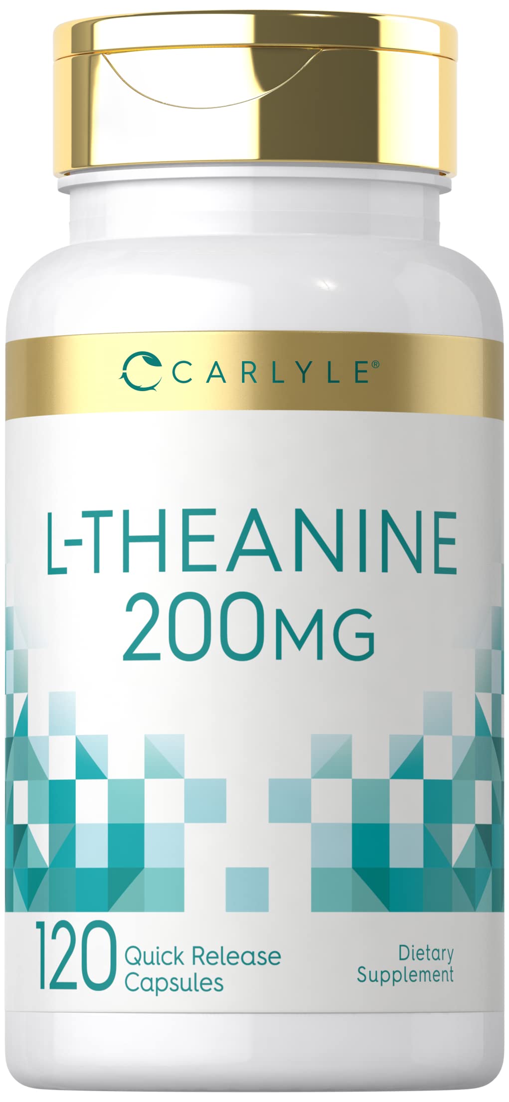 Carlyle L-Theanine 200mg Supplement - 120 Capsules