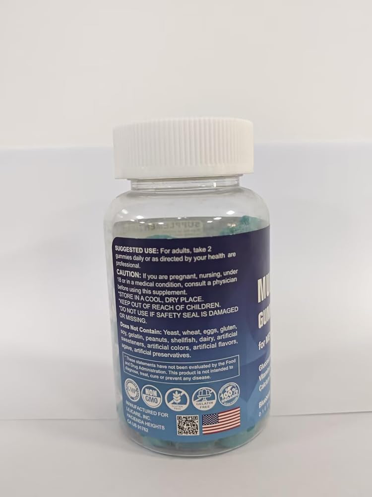LILICARE Sugar Free Multivitamin Gummies for Men & Women 50