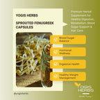 YOGIS HERBS Sprouted Fenugreek Capsules - 90 Vegetarian Capsules - image 5