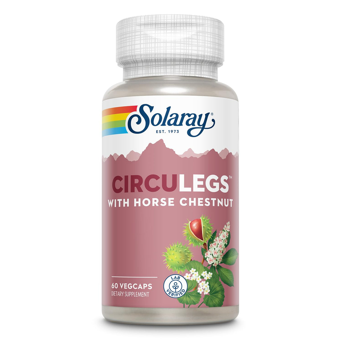 SOLARAY Circulegs Horse Chestnut Supplement - 60 Vegetarian Capsules