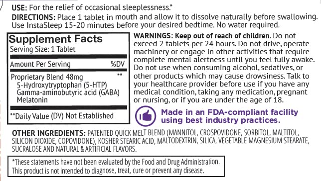 InstaSleep Mint Drug-Free Sleep Aid - 32 Mints - image 5
