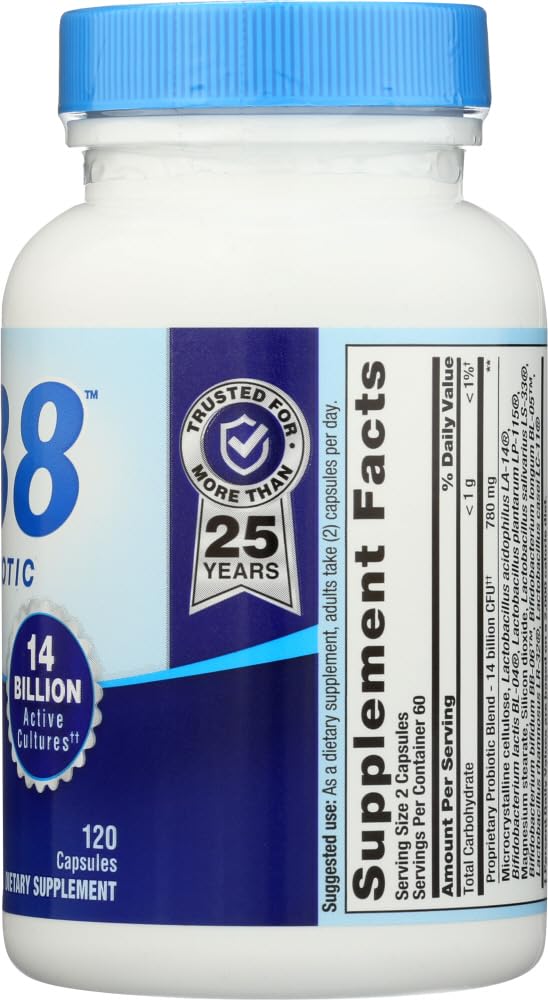 PB8 Probiotic Dietary Supplement 8 Strains 14 Billion CFU - 120 Capsules - image 4