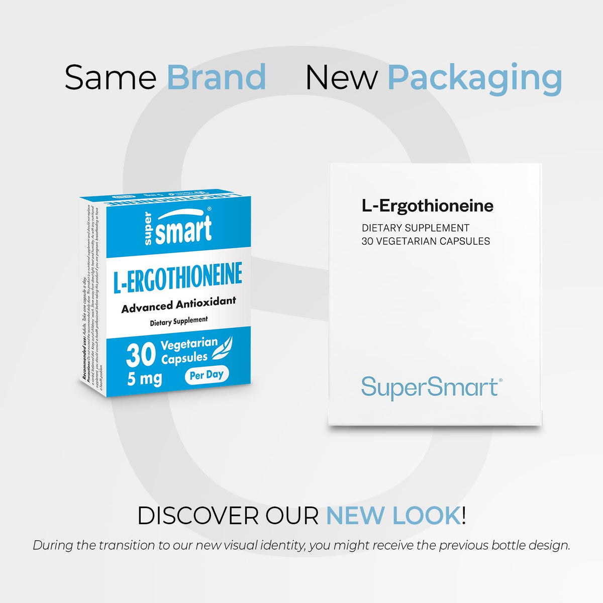 Supersmart L-Ergothioneine 5mg Antioxidant - 30 Vegetarian Capsules - image 2