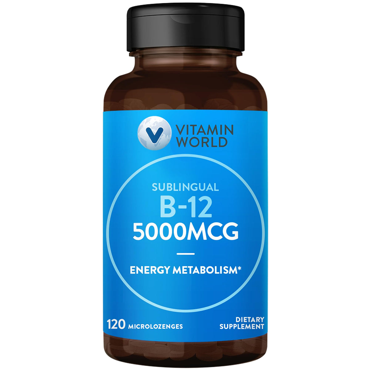 Vitamin World Vitamin B-12 5000 mcg Sublingual - 120 Microlozenges