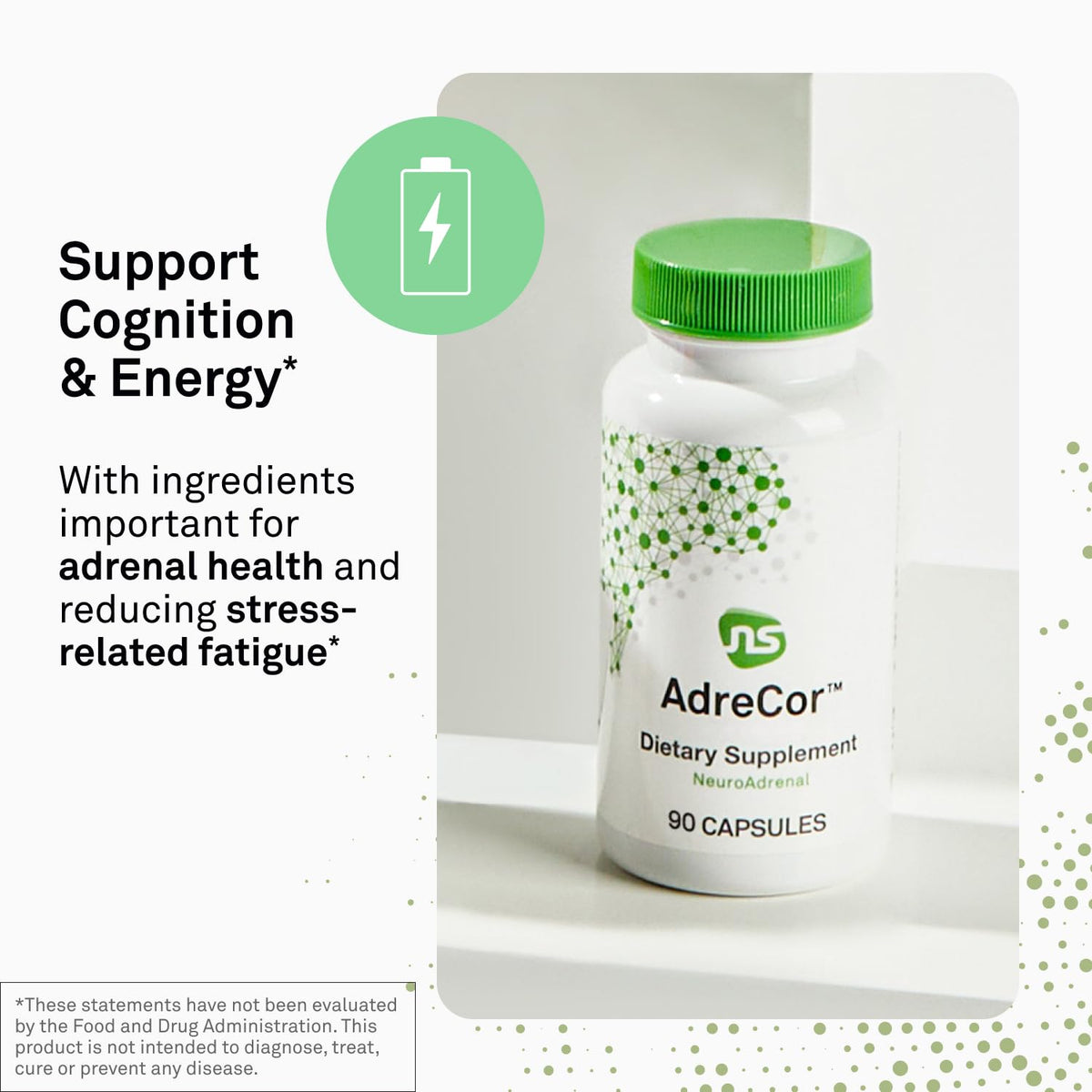 NeuroScience AdreCor Adrenal Support Supplement - 180 Capsules - image 3